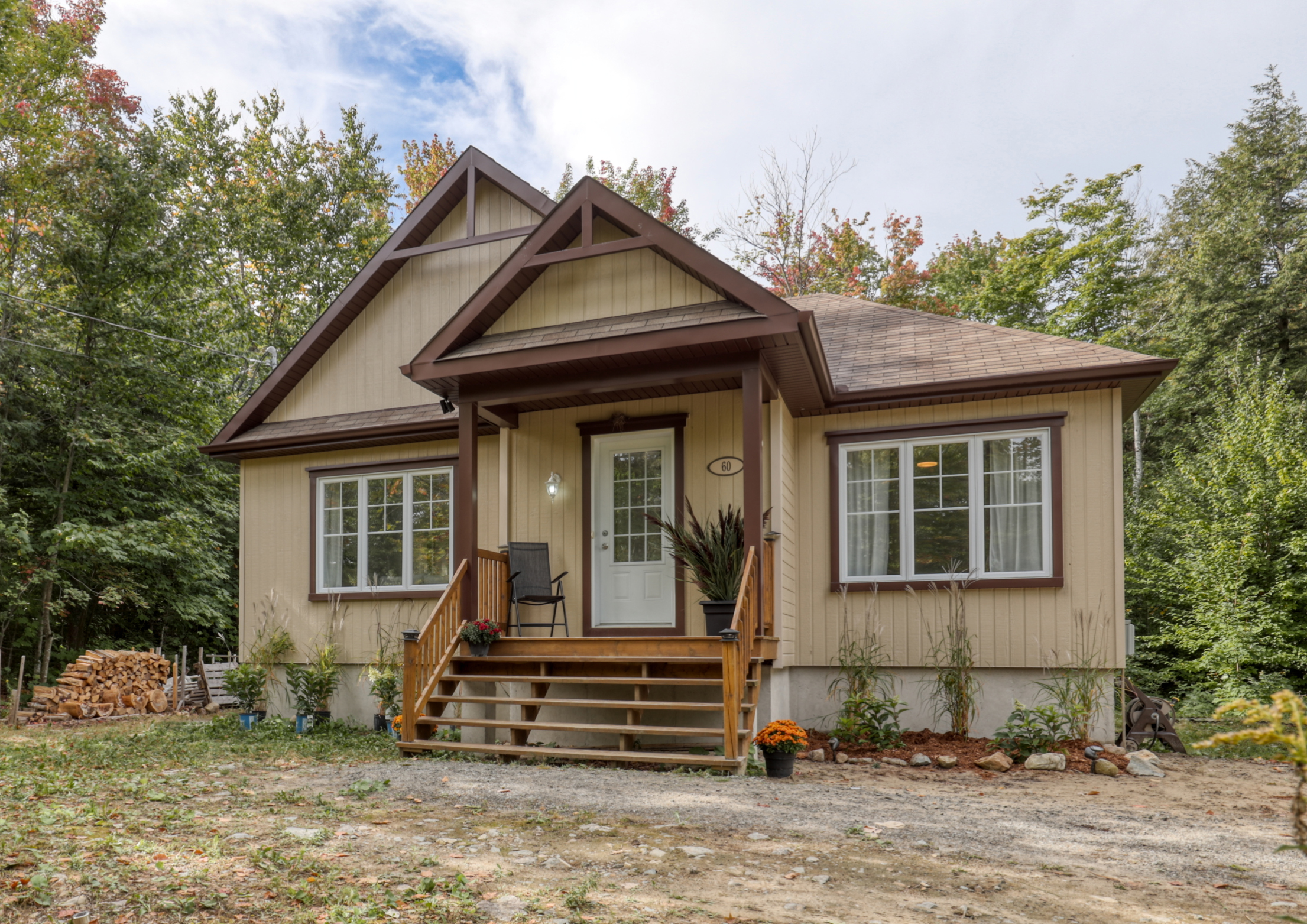 Facade maison a vendre a Saint-Calixte